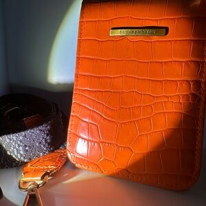 Designer Handmade Bonendis Croc-Embossed Leather Phone Case